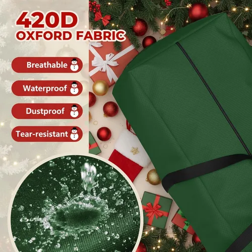Miniatura 2 de Paquete de 2 bolsas de almacenamiento extra grandes para árboles artificiales de hasta 12 pies de alto, 68 pulgadas de largo x 30 pulgadas de ancho