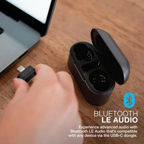 Miniatura 6 de JLab Epic Lab Edition - Auriculares inalámbricos verdaderos, controladores duales híbridos, audio espacial, BT multipunto, carga inalámbrica