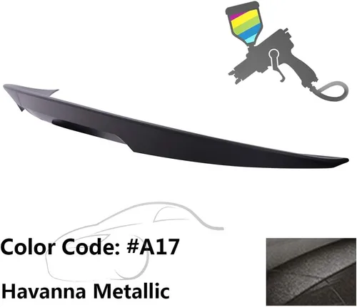 Miniatura 3 de IKON MOTORSPORTS, Alerón de maletero compatible con BMW Serie 5 2011-2016 F10 Sedan de 4 puertas, estilo de alto rendimiento pintado #A17 Havanna