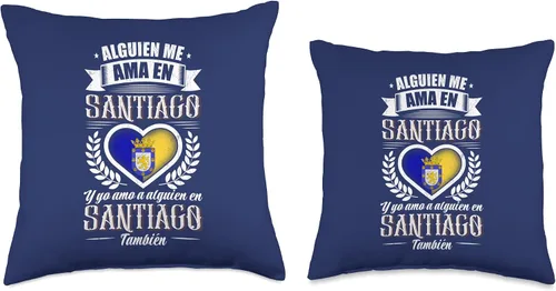 Miniatura 3 de Someone loves me in Chile. Flag of Santiago Alguien Me AMA En Santiago Chile - Almohada (16 x 16 pulgadas), multicolor