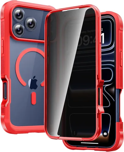 Miniatura 135 de Diaclara - Funda compatible con iPhone 11, carcasa resistente de cuerpo completo con protector de pantalla integrado sensible al tacto y Transparente