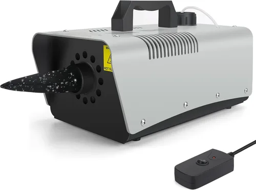 blessny Máquina de nieve de alta velocidad, control remoto con cable, portátil, máquina de copo de nieve artificial de alta calidad para fiestas de