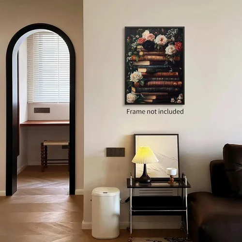 Miniatura 5 de Pósteres de lienzo de libro de Academia oscura, arte de pared floral botánico Moody botánico, pintura al óleo estética victoriana antigua