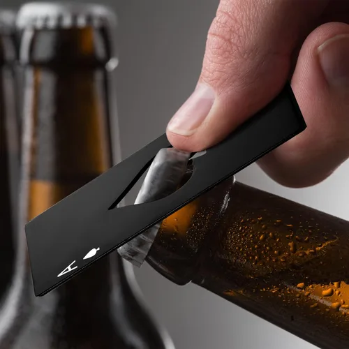 Miniatura 6 de Chumia Abridores de botellas de acero inoxidable para tarjetas de póquer, abrebotellas de cerveza Ace, para bodas, fiestas de cumpleaños, despedidas