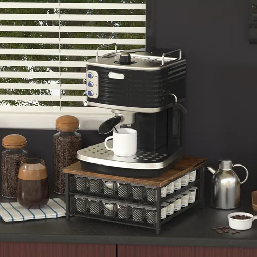 Miniatura 2 de Soporte para Cápsulas de Café para Encimera, Cajón para Cápsulas de Café para Soporte de Almacenamiento de Tazas K, Organizador de Almacenamiento