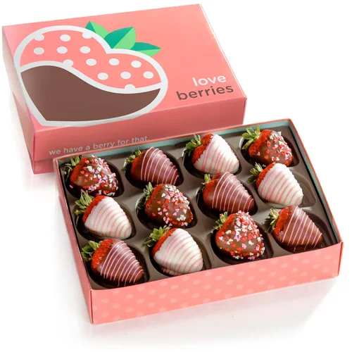 Miniatura 2 de A Gift Inside The Original Love Berries - Fresas bañadas en chocolate - 12 bayas