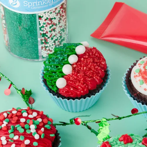 Miniatura 7 de Sweets Indeed Mezcla de Chispas Navideñas – Surtido Navideño de 6 Celdas 182.9 g Chispas Comestibles, Pastillas y Perlas de Azúcar para Decorar