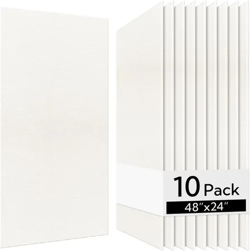 Miniatura 9 de Olanglab Paneles Acústicos de Pared Paquete de 10, 48 x 24 por cada panel acústico absorbente de sonido, paneles de sonido decorativos para estudio