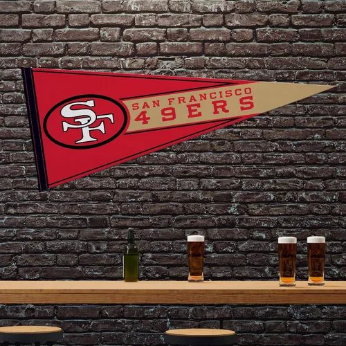 Miniatura 2 de Rico Industries NFL FootballRetro 12" x 30" Felt Wall Décor Pennant - Great for Home/Bed Room/Man Cave Décor