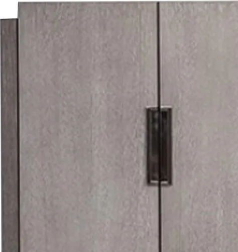 Miniatura 6 de Benzara Gris Sideboard Server, 4 Doors w Metal Handles, 60 Inch Stone Gray