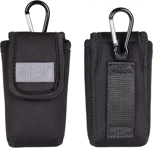 USA GEAR Funda para herramientas de medición láser, funda de viaje con cinta métrica digital con trabilla para cinturón, mosquetón, neopreno suave,