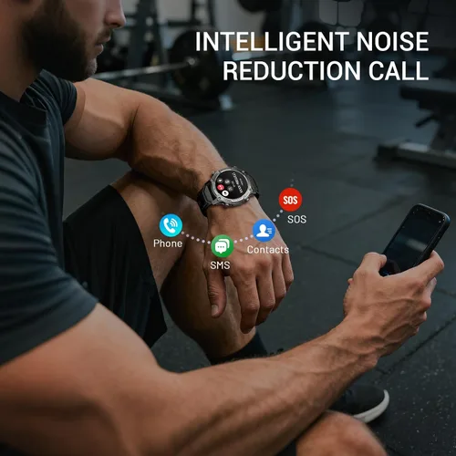 Miniatura 5 de 2026 Smart Watch for Men, Standalone GPS & Offline Maps, 5ATM Waterproof, 1.43" AMOLED, 4GB RAM, 178 Sports Modes, Compass, Heart
