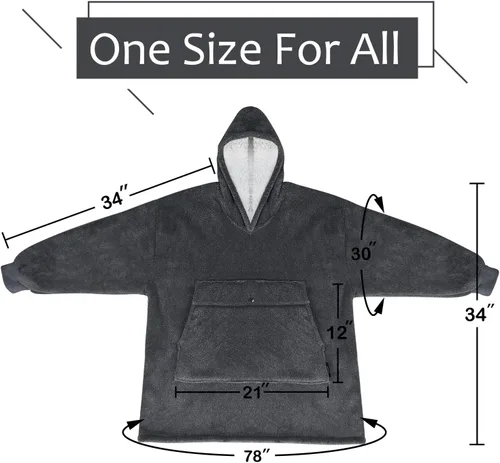 Miniatura 5 de Solaris Manta de gran tamaño con capucha y bolsillo para mascotas, cálida y súper suave y acogedora sudadera Sherpa con capucha para mujeres
