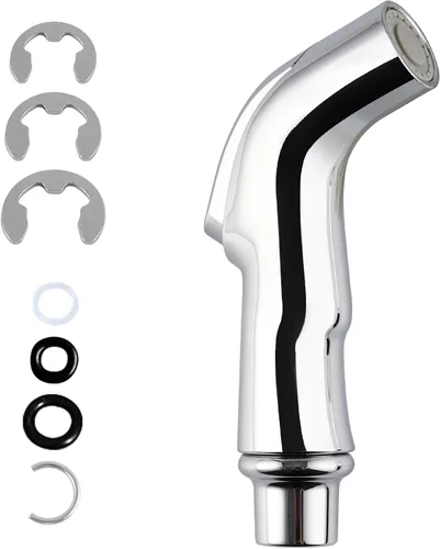 Miniatura 17 de Cabezal rociador lateral universal para fregadero de cocina, accesorio de rociador de fregadero de repuesto compatible con Delta, Moen, Kohler, Cromo