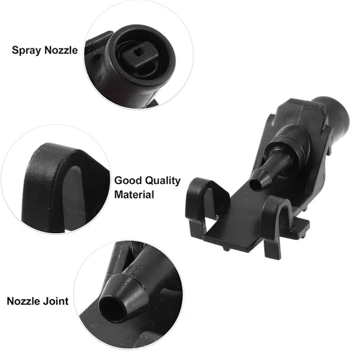 Miniatura 4 de ACROPIX Boquilla de limpiaparabrisas delantero para Honda Pilot, 2 unidades, color negro