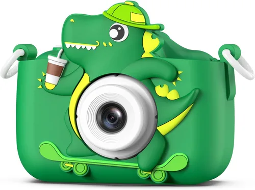 Miniatura 12 de Goopow Juguetes de Cámara para Niños de 3-8 Años Niñas Niños, Videocámara Digital para Niños con Cubierta Suave de Dibujos Animados, Mejor Regalo