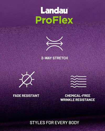 Miniatura 5 de Landau Proflex 4161 - Camiseta médica elástica con 3 bolsillos para mujer, Rojo True