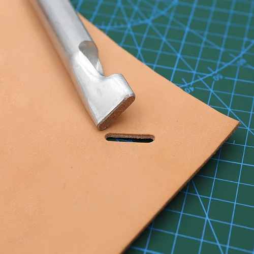 Miniatura 7 de Utoolmart Perforador de cuero para manualidades, perforador hueco ovalado, herramienta de perforación de manualidades, herramienta de corte