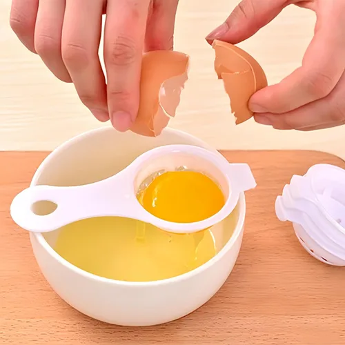 Miniatura 8 de Separador de huevos, separador de yema de huevo, separador de claras de huevo, colador, separador de filtro, herramienta separadora de huevos