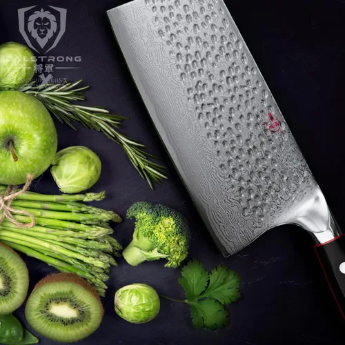 Miniatura 5 de Dalstrong Shogun Series ELITE - Cuchillo de carnicero para carne, 7 pulgadas, afilado para afeitar, acero japonés súper acero, cuchillo de damasco