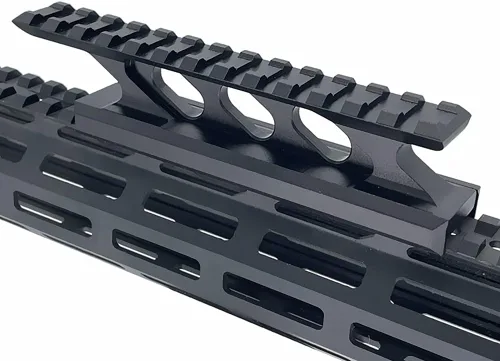 Miniatura 2 de Picatinny Riser Mount 1 pulgada de alto perfil de montaje de alcance base elevadora Weaver Picatinny Rail hacia adelante extendiéndose para visores