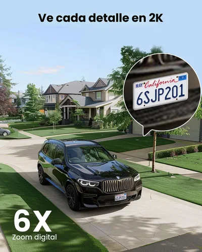 Miniatura 6 de DEKCO Cámara de Seguridad Solar Inalámbrica para Exteriores, Alimentada por Batería, Zoom Pan Tilt Panorámico, Seguimiento Automático de Movimiento