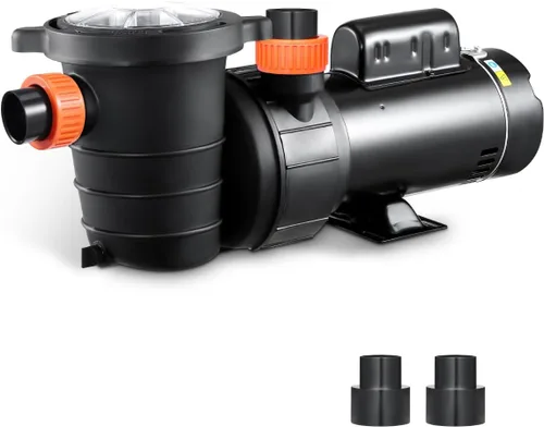 Miniatura 15 de VEVOR Bomba de piscina sobre el suelo, 2.5 HP, 148 GPM Max Flow Bomba de piscina de una sola velocidad, 220 V, 3450 RPM, elevación máxima de cabeza
