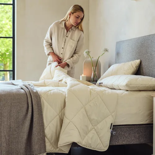 Miniatura 8 de WOOLROOM Edredón Deluxe Lavable a Máquina, Edredón de Lana Británica de Peso Medio Tamaño Individual para Todas las Estaciones - 100% Natural