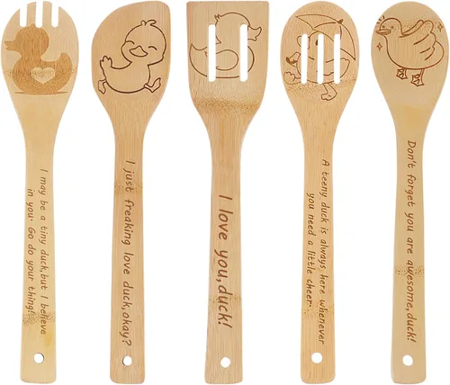 Miniatura 14 de Cucharas de cocina de madera de vaca, regalos de vaca, regalos de vaca para mujeres, regalos de decoración de cocina de vaca, regalos para amantes