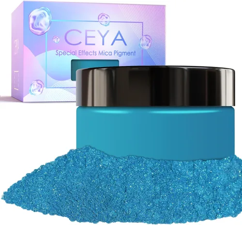 Miniatura 17 de Ceya Polvo de mica camaleón, 1.8 onzas/1.76 oz de polvo cromado Midnight Dream Chrome, pigmento de cambio de color con efecto nacarado de grado