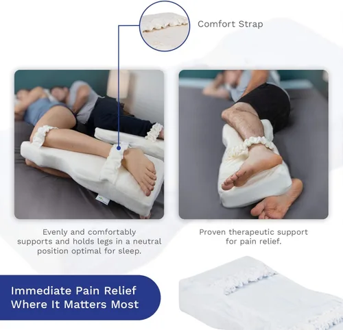 Miniatura 3 de Back Support Systems Knee-T - Almohada de pierna patentada Almohada de rodilla de espuma de poliuretano de alta resistencia de calidad médica