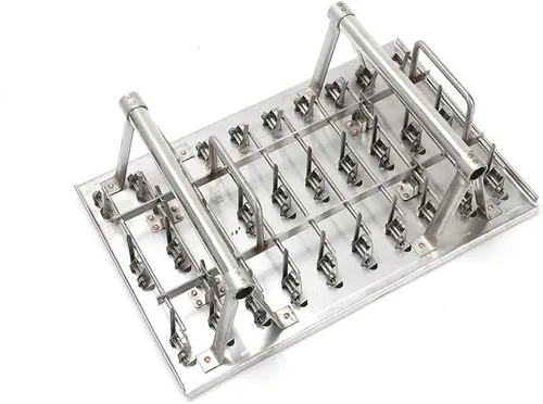 Miniatura 3 de 20 moldes para paletas, kit de soporte de moldes de paletas de hielo de acero inoxidable comercial GDAE10 con 100 palos de bambú reutilizables