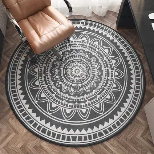 Miniatura 2 de Tapete redondo para silla de oficina para suelo de madera dura, computadora y juegos, tapete protector de suelo, tapete de protección de azulejos