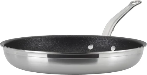 Hestan ProBond Forged TITUM - Sartén Profesional de Acero Inoxidable con Revestimiento, Antiadherente, (31.8 cm), Compatible con Inducción,