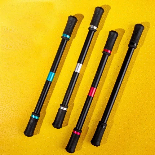 Miniatura 7 de 4 bolígrafos giratorios de gel para juegos, bolígrafo volador giratorio para dedos, juguete de liberación de presión para niños, estudiantes, Negro