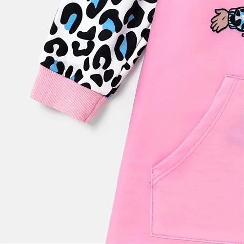 Miniatura 4 de L.O.L. Surprise! Sudaderas con capucha para niñas, jóvenes, niños, leopardo, sudadera con capucha de manga larga, bolsillo