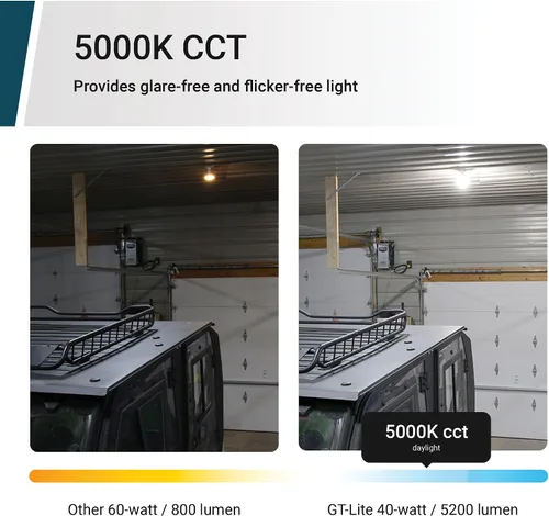 Miniatura 6 de GT-Lite Bombilla LED de mazorca de maíz de 5200 lúmenes, 40 vatios, equivalente a 300 vatios, color de luz diurna de 5000 K, base E26, bombilla