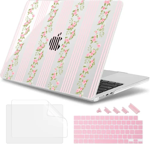 Miniatura 14 de May Chen para M4 MacBook Air de 13.6 pulgadas Funda 2025 2024 2023 2022 Modelos: A3240 A3113 M3 A2681 M2, Carcasa de plástico rígido para MacBook