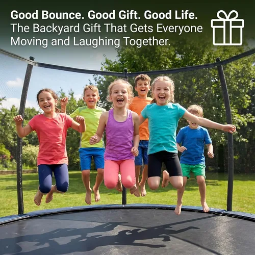 Miniatura 2 de ACWARMHOME Trampoline Outdoor 16FT 15FT 14FT 12FT 10FT 8FT with Enclosure, Non-Slip Ladder & Anti-Rust Coated Frame, Backyard Large Recreational