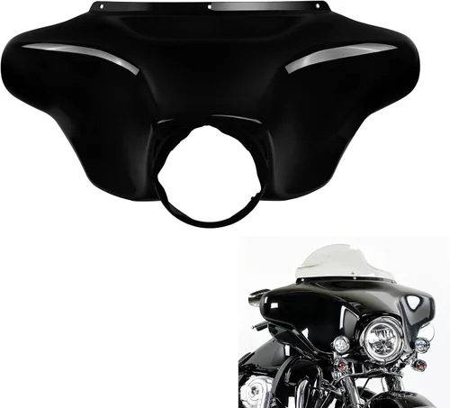 Green-L Carenado exterior superior de murciélago negro vívido para Harley Touring Street Electra Glide Ultra Classic Limited 1996-2013