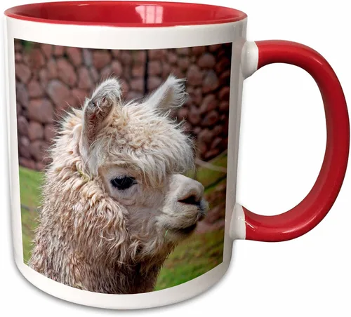Miniatura 8 de 3dRose Taza de café, tamaño - 11oz - Perú. Alpaca Wildlife, Awana Kancha, Valle de Urubamba - SA17 KWI0128 - Kymri Wilt Wildlife - divertido regalo