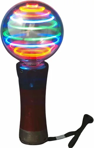 Miniatura 3 de Varita giratoria intermitente de meteorito con luz LED, patrón de cambio de bola mágica, novedoso, orbe sensorial, recuerdo de fiesta, necesidades