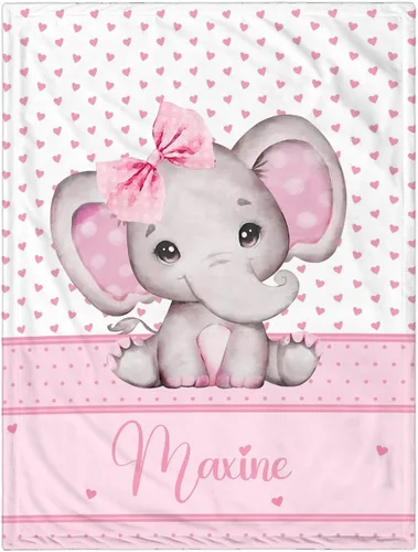 Miniatura 22 de Manta de Bebé Personalizada para Niñas, Manta de Bebé Personalizada con Nombre, Mantas Suaves y Acogedoras Personalizadas con Nombre para Niños