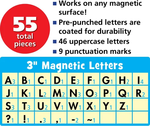 Miniatura 2 de Teacher Created Resources Home Sweet Classroom Bold Block Letras magnéticas de 3 pulgadas (TCR77011)