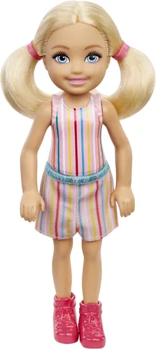 Miniatura 12 de Barbie Extra Minis Doll #3 (14 cm) con traje de moda de 2 piezas con emojis, con soporte para muñeca y accesorios que incluyen gafas de sol y bolso