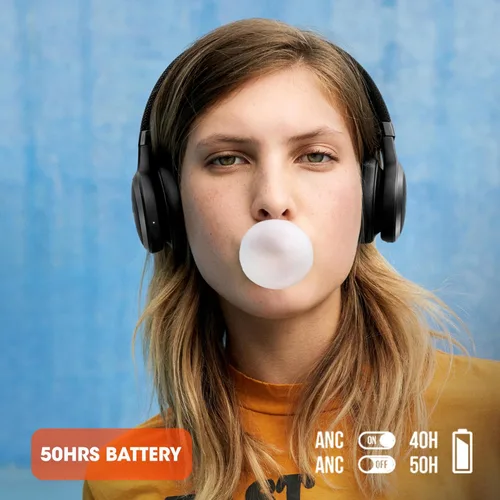 Miniatura 6 de JBL Live 460NC - Auriculares inalámbricos con cancelación de ruido, batería de 50H, micrófono para llamadas, ligeros y cómodos, y Alexa incorporado