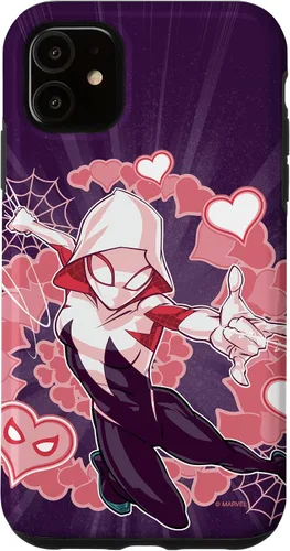 Miniatura 8 de Marvel Spider-Man Into The Spider-Verse Gwen Stacy Hearts - Carcasa para iPhone 17
