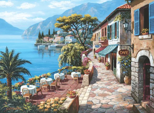 Miniatura 4 de Anatolian Puzzle - Ciclismo en Toscana, Rompecabezas de 1000 piezas, #1068