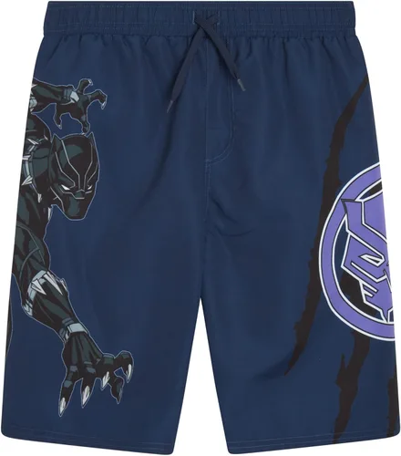 Miniatura 4 de Marvel Avengers - Conjunto de camiseta de protección para niños Spider-Man y Capitán América Camiseta de natación y traje de baño UPF 50+