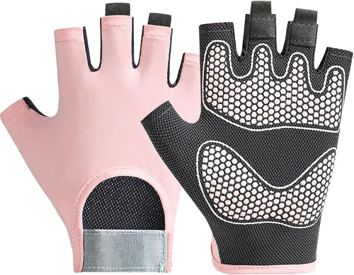 Guantes de entrenamiento para hombres y mujeres, guantes de levantamiento de pesas antideslizantes con absorción de golpes, guantes de gimnasio con